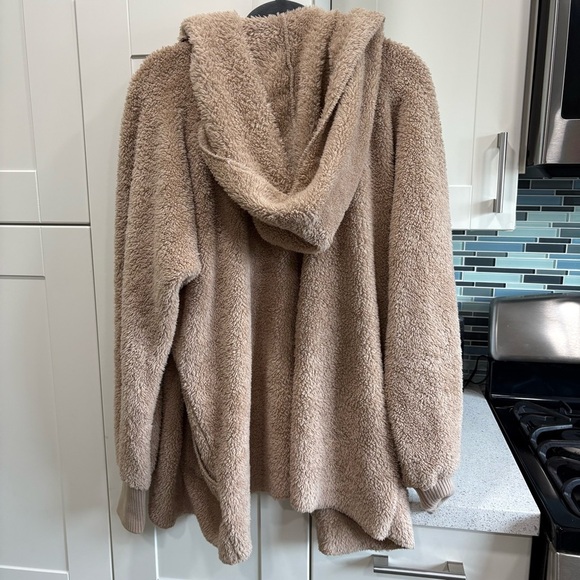 Hem & Thread fuzzy knit open front hooded cardigan sweater - Picture 5 of 8